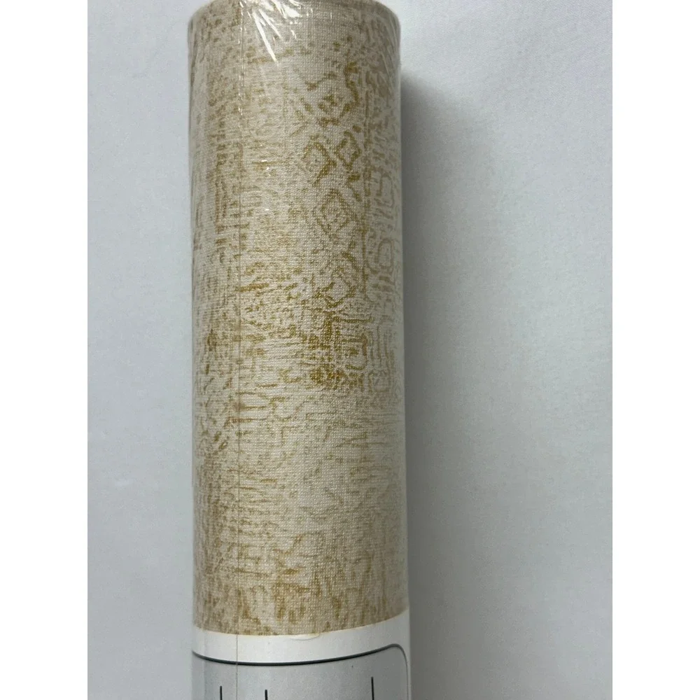 WARNER SOLID VINYL‎ WALLPAPER LAB5161 GOLD TEXTURE PREPASTED PEELABLE SCRUBABLE